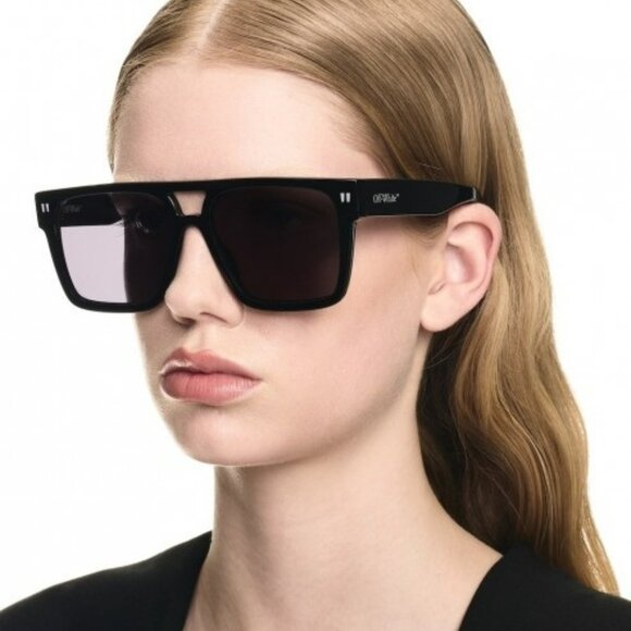 Off-White SPRINGFIELD Men Sunglasses Black Square Grey  Model OERI133 1007 - Picture 11 of 13